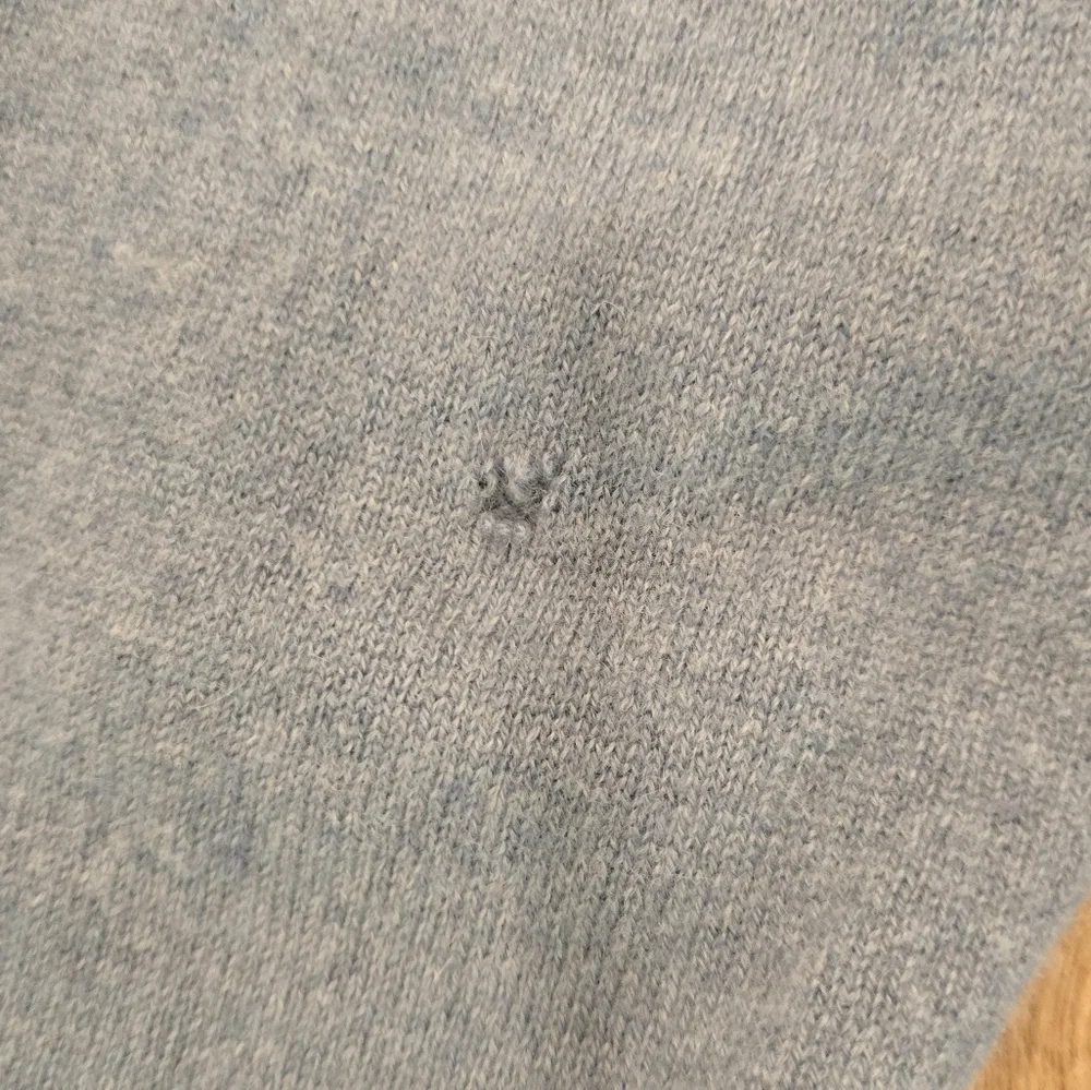 Blue, Alan Flusser, Mens Sweater, Small, Long Sleeve, 100% Pure Cashmere
